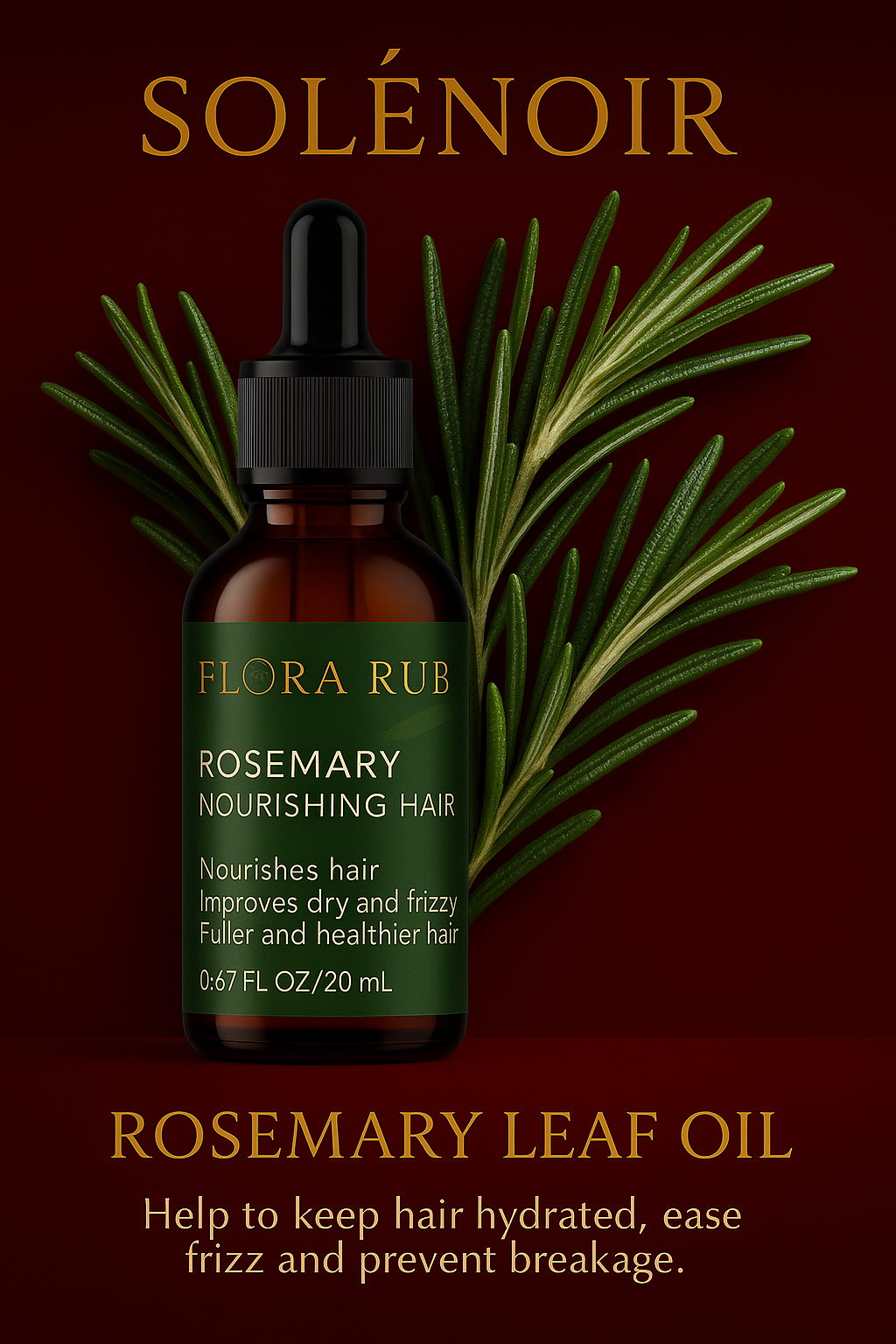 SOLÉNOIR Hair Boosting Essential Oils (20mL) - Nourish, Strengthen, Repair, Grow