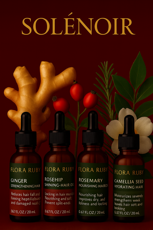 SOLÉNOIR Hair Boosting Essential Oils (20mL) - Nourish, Strengthen, Hydrate, and Shine